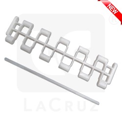 51610743, 51610742 - Braud NH belt mesh + Pin - white - Narrow version, markets:  []string{"A", "B", "AU"}