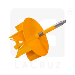 504446 - Fan rotor unit left, complete with shaft, markets:  []string{"A", "B", "AU"}