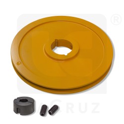 280018 (280031 + 230010) - Grègoire upper pulley with taper lock Ø 400 mm, markets:  []string{"A", "B", "AU"}